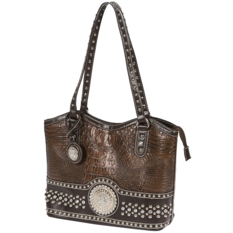 69%OFF ショルダーバッグとホーボー （女性用）BLAZIN Roxxクロコエンボスコンチョハンドバッグ Blazin Roxx Croco-Embossed Concho Handbag (For Women)